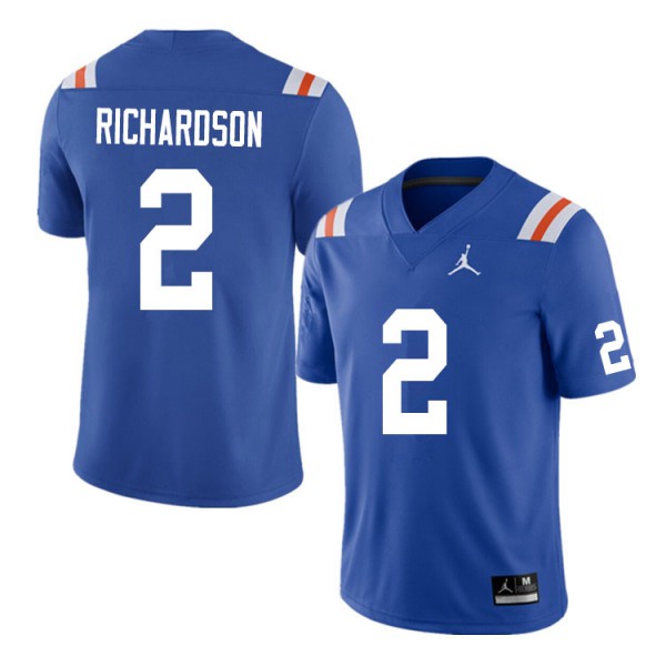Men #2 Anthony Richardson Florida Gators College Football Jersey Throwback